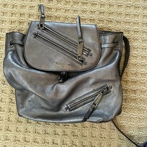Marc jacobs silver backpack